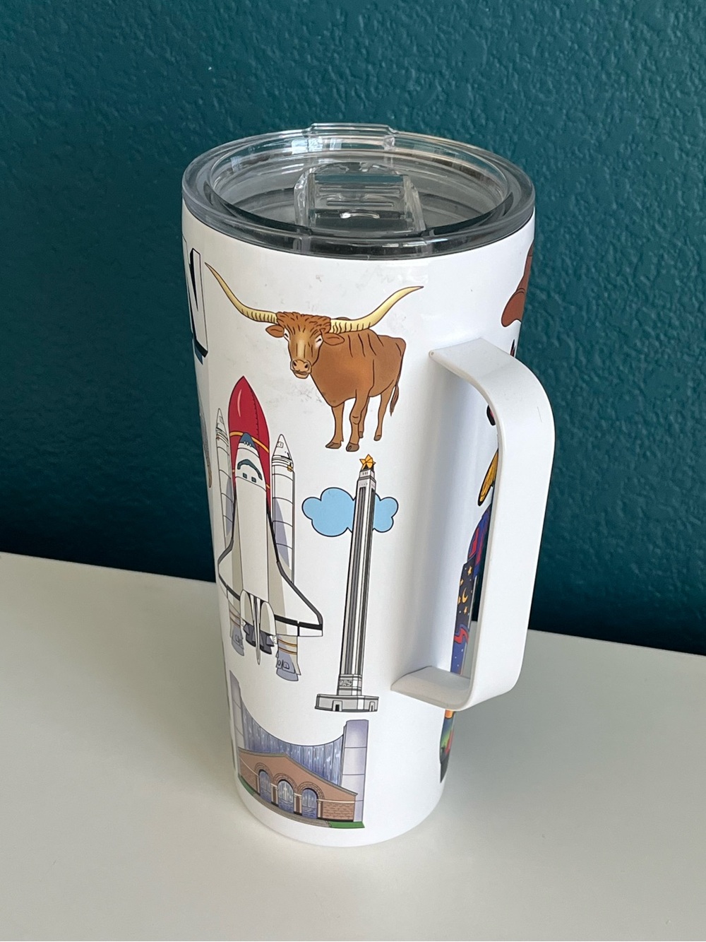Greenline Goods 30oz Houston City Insulated Tumblers with Lids & Handle - Picture 7 of 11